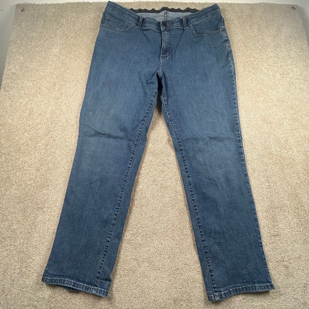 Lee Sinfully Soft Straight Leg Jeans Womens 20W Medium Wash Denim Blue 3070735